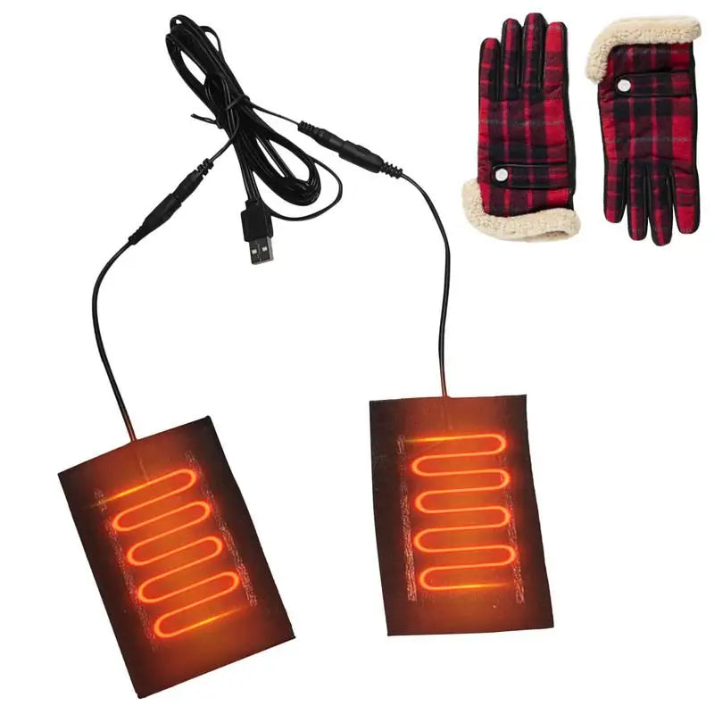 Carbon heating element for gloves 8,5×6,5 cm USB 5V Flexible Heated Winter Hand Warmer | Sansoti