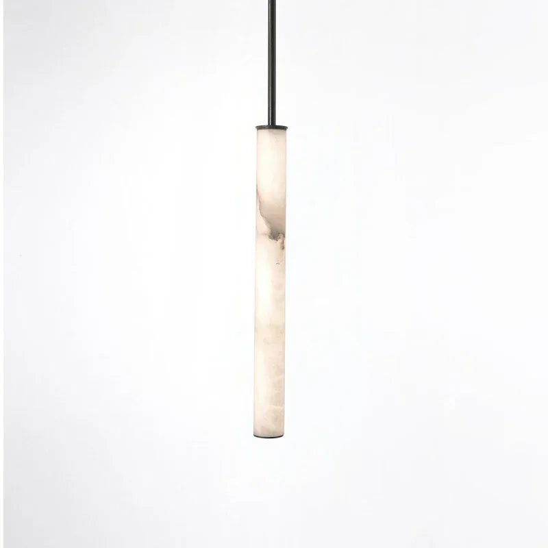 LED-Hanglamp Natuursteen Koper Marmer Eettafel Slaapkamer Moderne Pendelverlichting Warm Licht Interieur | Sansoti