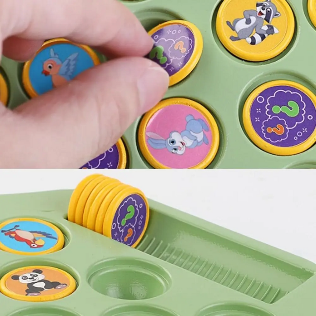 Memory Game for Children with Rotating Discs Educational Concentration Game 27x24cm for 2 Players Brain Teaser | Sansoti