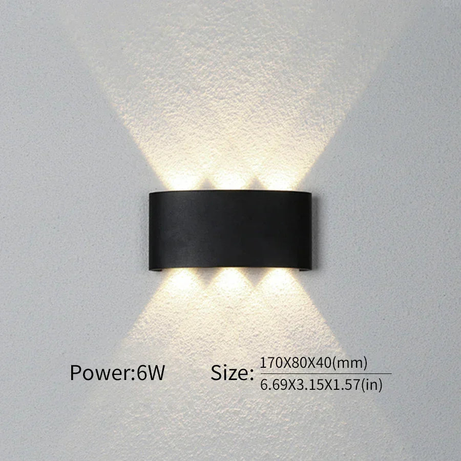 Minimalistische LED-wandlamp voor binnen of buiten - Aluminium - Zwart of Wit - 2W tot 10W | Sansoti