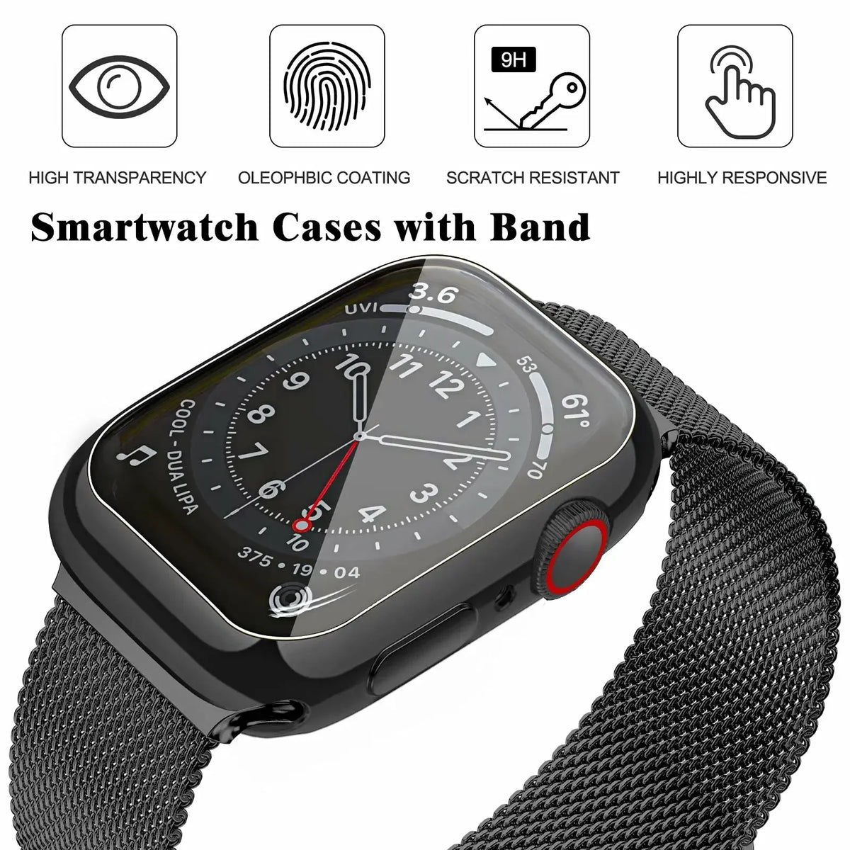 Milanaise-Mesh-Uhrenarmband Edelstahl Verstellbarer Magnetverschluss Smartwatch 38-49 mm Armband-Zubehör | Sansoti