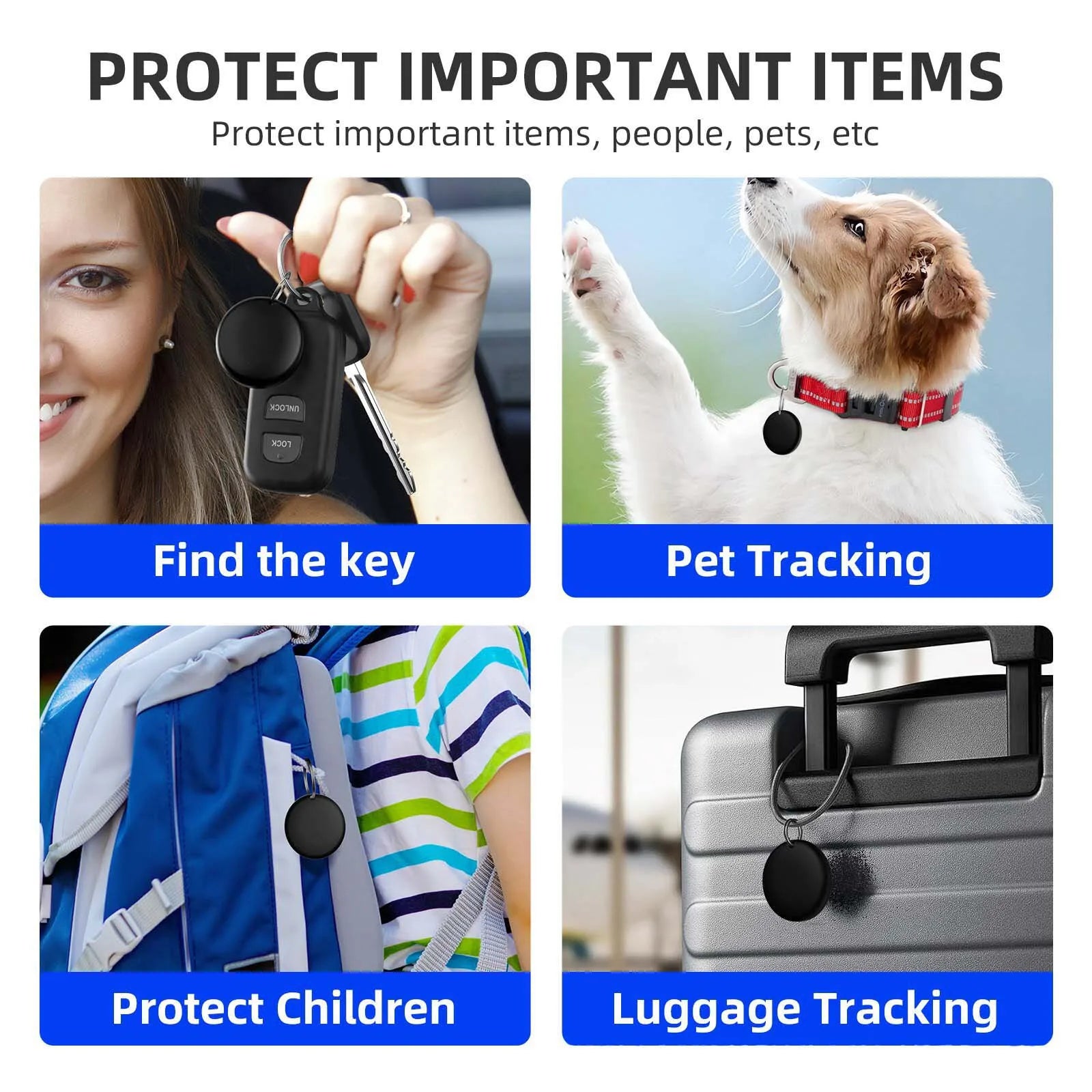 Slimme Locatietracker voor Honden en Katten met Reflecterend Halsband – Android – Compact & Waterdicht – 8-10 Maanden Batterijduur | Sansoti
