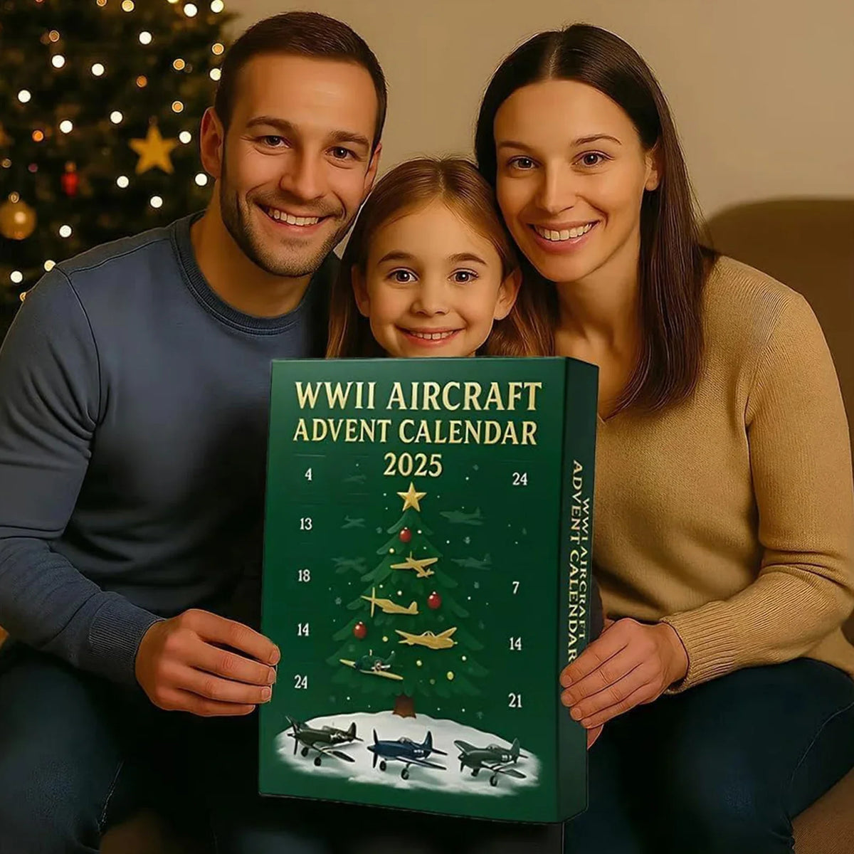 Historische Vliegtuigen Adventskalender 24 Miniatuurmodellen WOII Vliegtuigjes Kerstkalender Kinderen | Sansoti