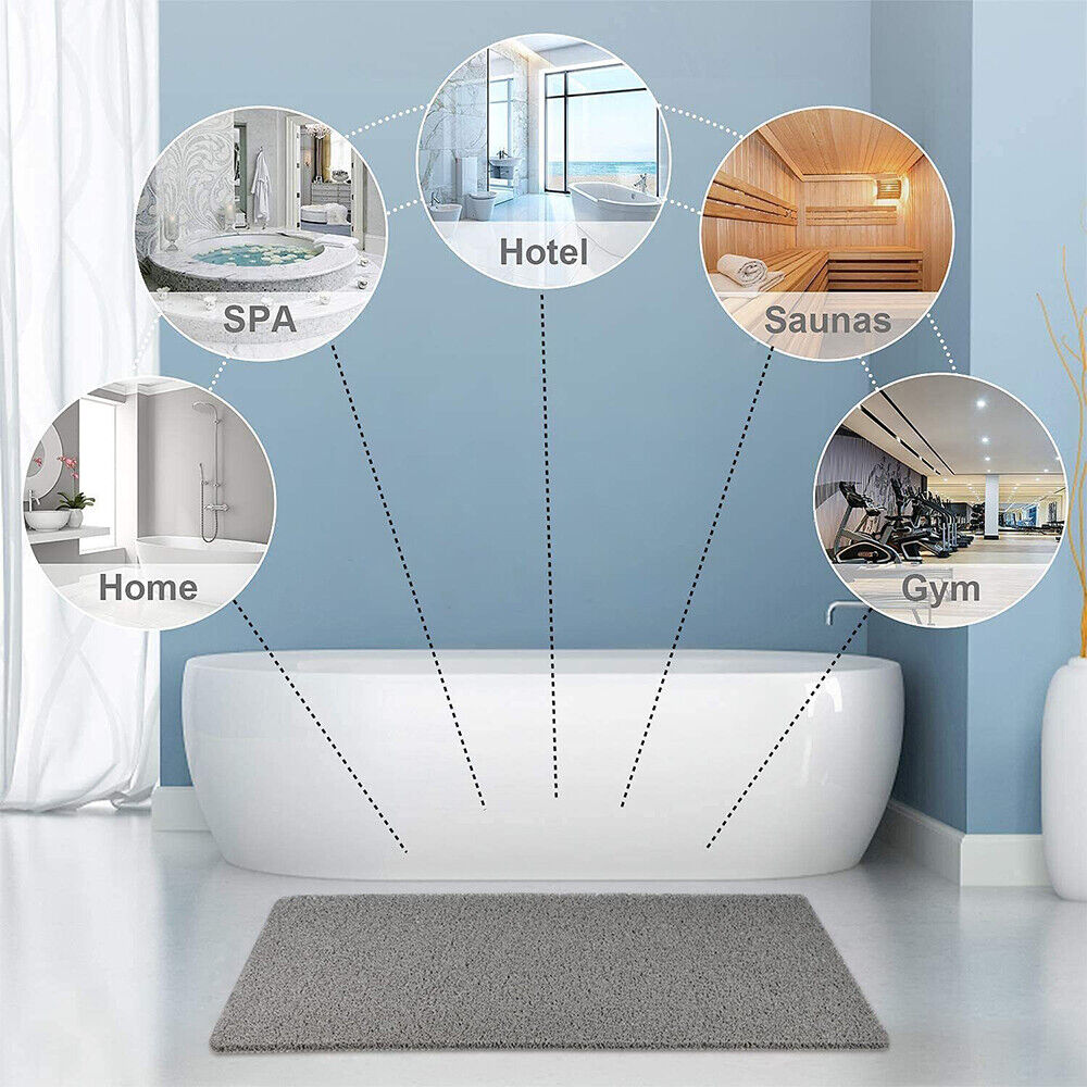 Zachte Antislip Badmat met Antibacteriële Microvezel | Sneldrogend | Veiligheid voor Douche en Bad | 40x60cm 45x75cm | Sansoti