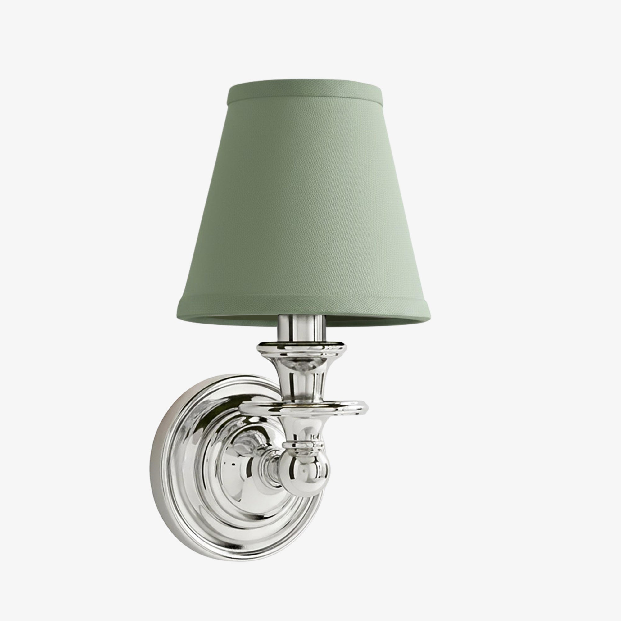 Wandlamp met stoffen kap en zwanenhalsarm – smeedijzeren armatuur met verstelbare leeslamp | Sansoti