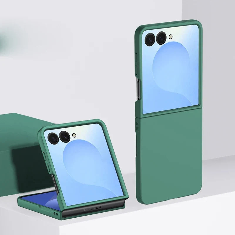 Étui rigide antichocs pour smartphone pliable Bleu Vert Rose Beige Protection Chargement sans fil | Sansoti