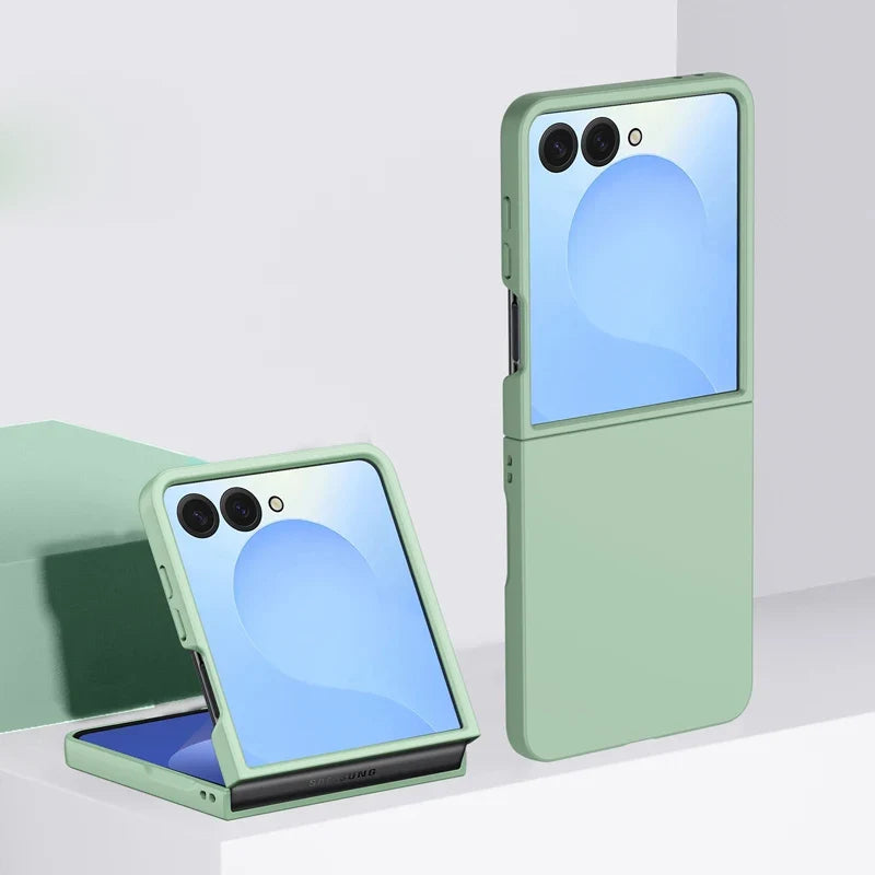 Étui rigide antichocs pour smartphone pliable Bleu Vert Rose Beige Protection Chargement sans fil | Sansoti
