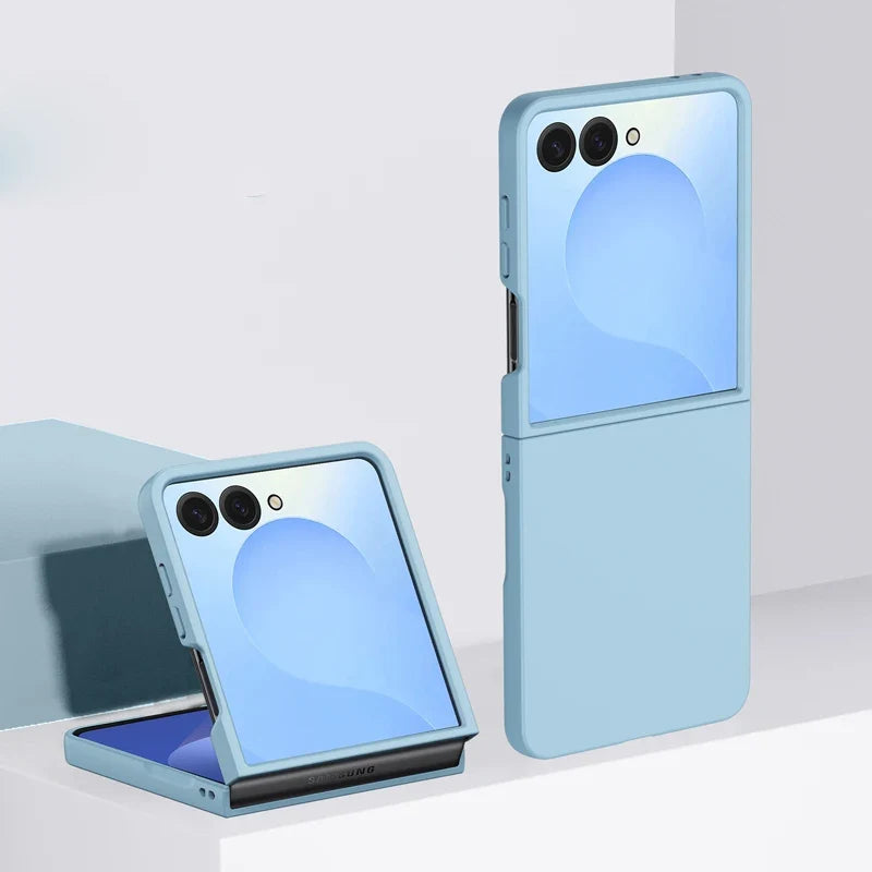Étui rigide antichocs pour smartphone pliable Bleu Vert Rose Beige Protection Chargement sans fil | Sansoti