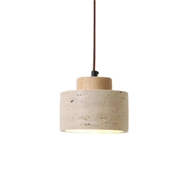 Wandleuchte Marmor Alabaster Rund LED 3000K Travertin Nordic Design | Restfield