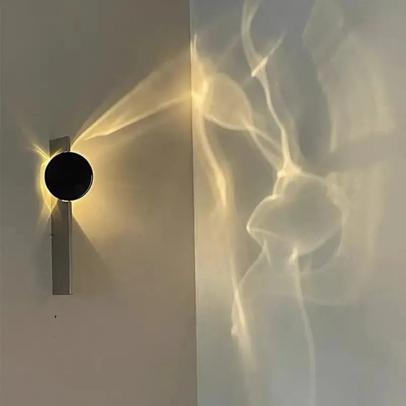 Swivel Wall Lamp with Wavy Design – Modern LED Wall Lighting for Interior | Sansoti