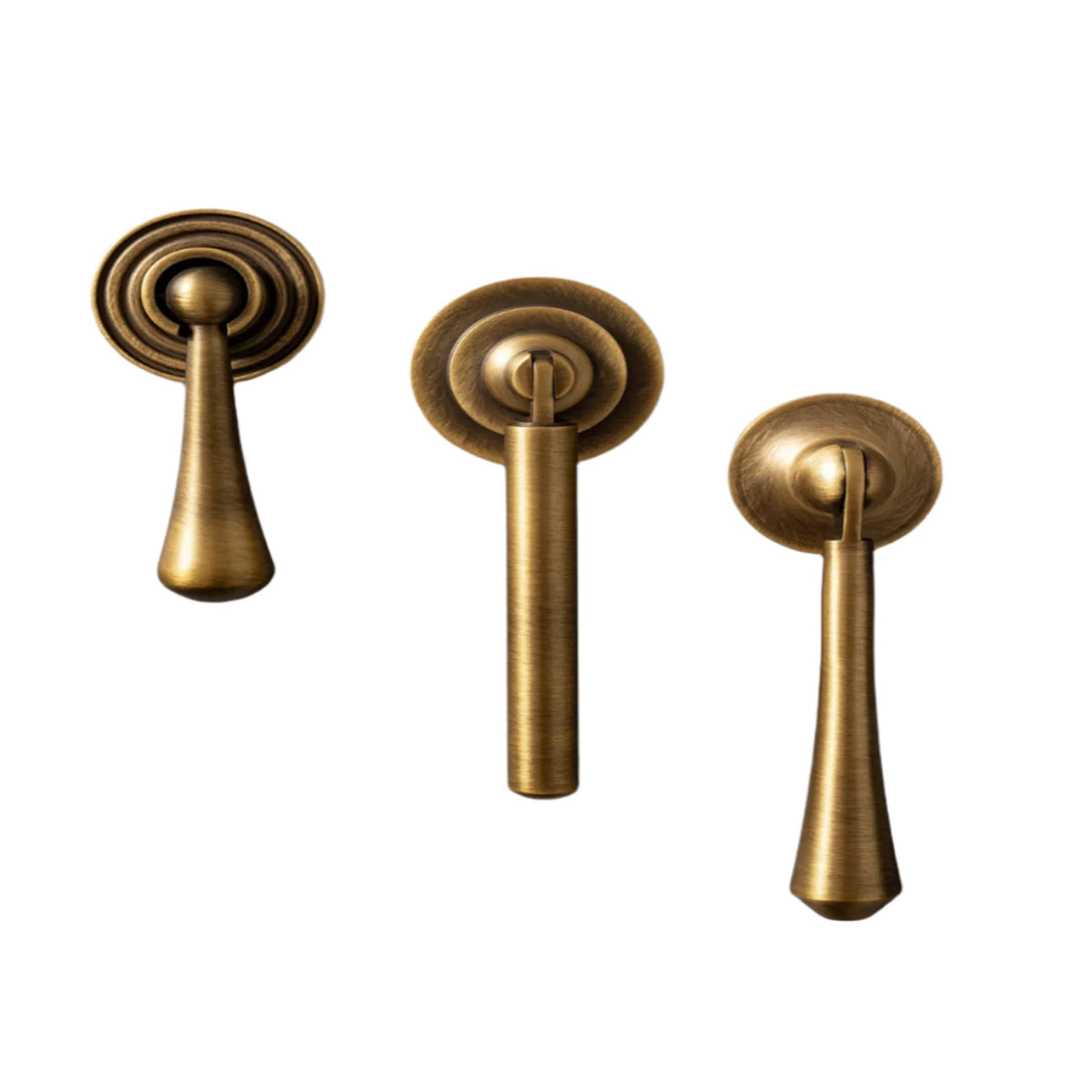 Messing Ladegrepen Druppelvorm Antiek Brons Kasten Meubels Vintage Stijl Mid-Century Interieur Kast Keuken | Sansoti