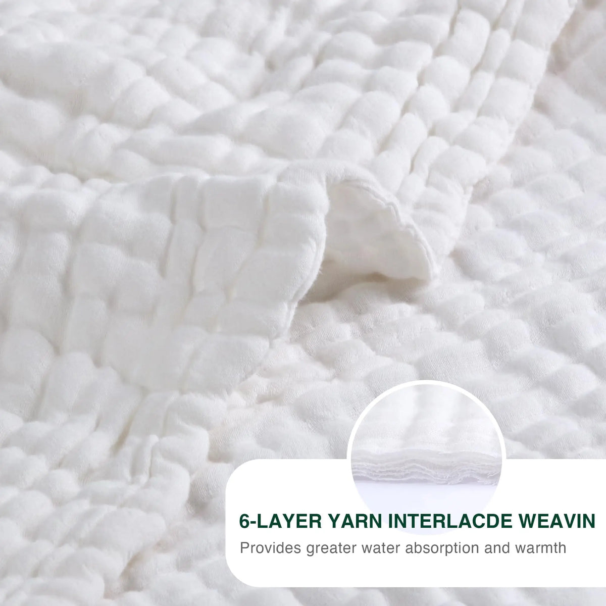 Muslin Cotton Blanket Multi-Layer Soft Gauze Weave Sofa Throw Comfortable Bed Plaid for All Seasons | Sansoti