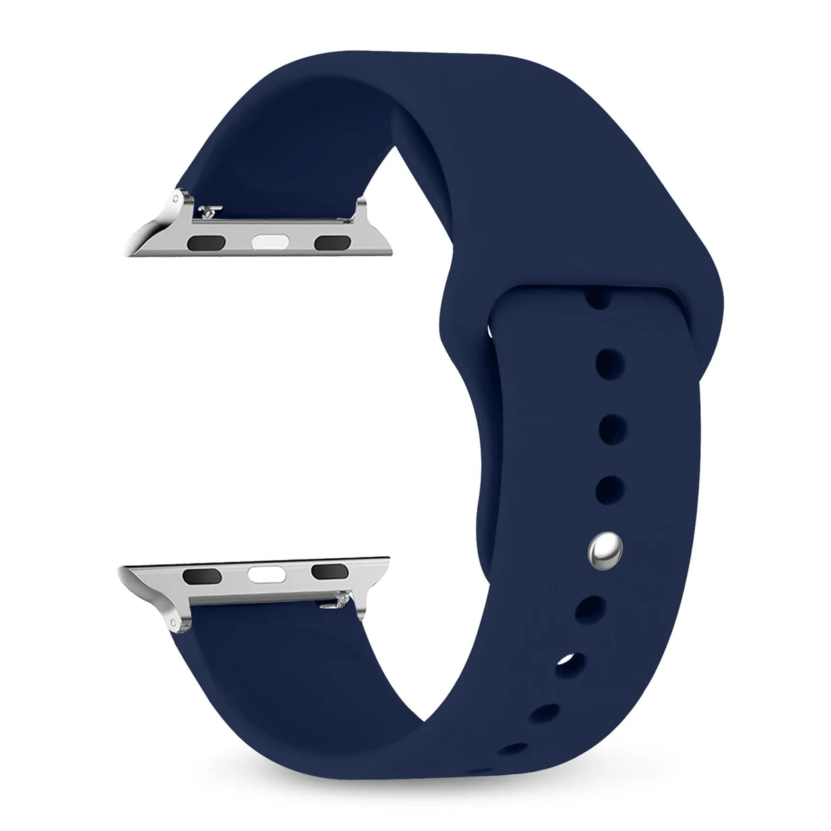 Wasserdichtes Silikonarmband mit verstellbarer Sport-Schließe für Smartwatches, 38–49 mm, sportlich und bequem | Sansoti