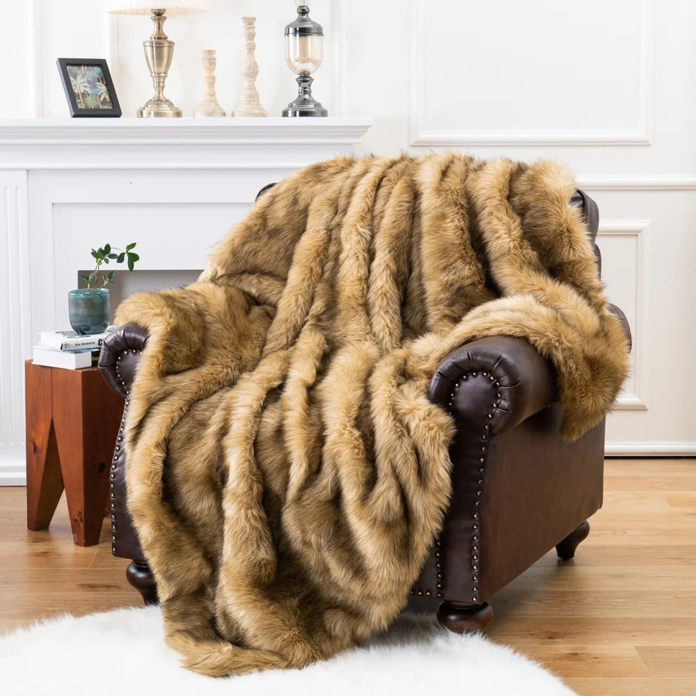 Luxe Nepbont Plaid - Zacht & Warm Sierkleed voor Bank of Bed | Sansoti