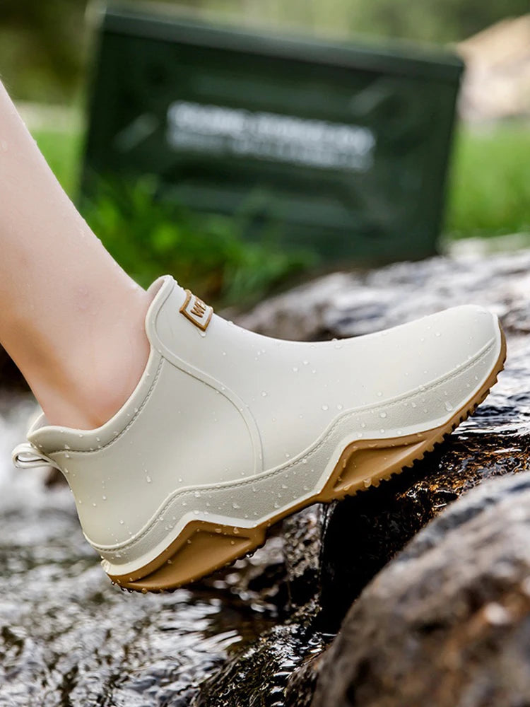 Waterdichte Enkellaarzen PVC Unisex Antislip Regenbescherming Keuken Tuin Outdoor Vier Seizoenen Comfort | Sansoti