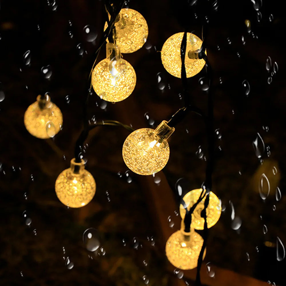 Zonne-energie Fonkelende Tuinverlichting 10 Meter LED Snoer Waterdicht IP65 Buitenverlichting Sfeerlampen voor Tuin Terras en Balkon | Sansoti