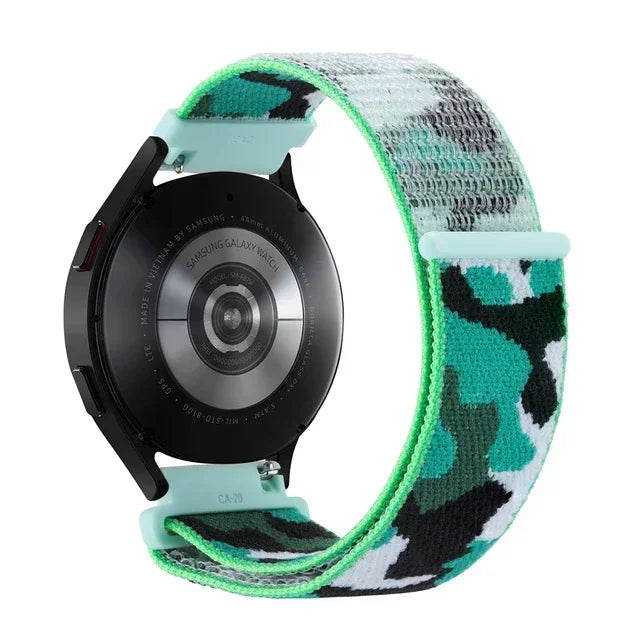 Verstellbares Nylon-Sportarmband für Smartwatches, 20 mm, 22 mm, atmungsaktives Armband, Sportuhr, leicht, Fitness | Sansoti