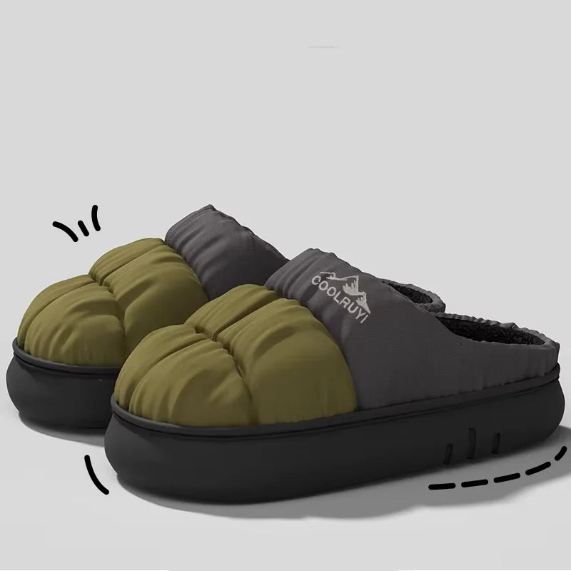 Lined Winter Slippers Unisex With Non-Slip Sole For Indoor Outdoor Comfort Waterproof Soft Lining | Sansoti