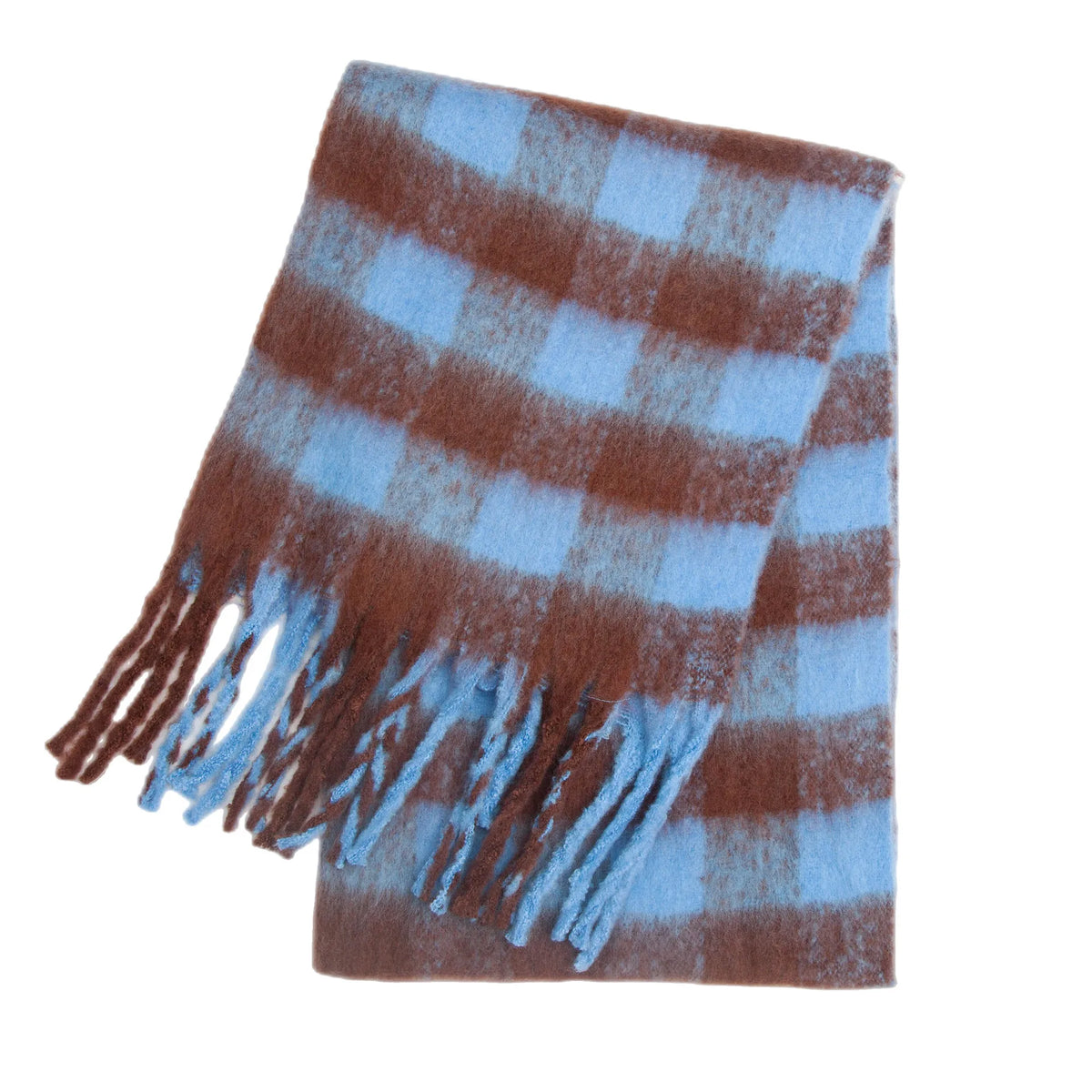 Luxueuze Cashmere Sjaal Geruite Print Winteraccessoire Halsdoek Dames 38x230cm Trendy Warm Elegant Stijlvol | Sansoti