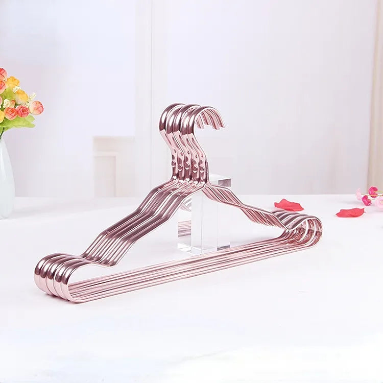 Kledinghangers messing set goud kleding hanger luxe garderobe kledingkast hangers stevig anti slip jas blouse jurk hanger | Sansoti