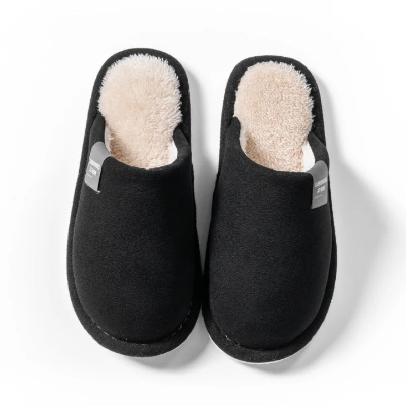 Suède pantoffels unisex binnenshuis antislip zool geruisloos warm comfortabel zachte voering heren dames | Sansoti