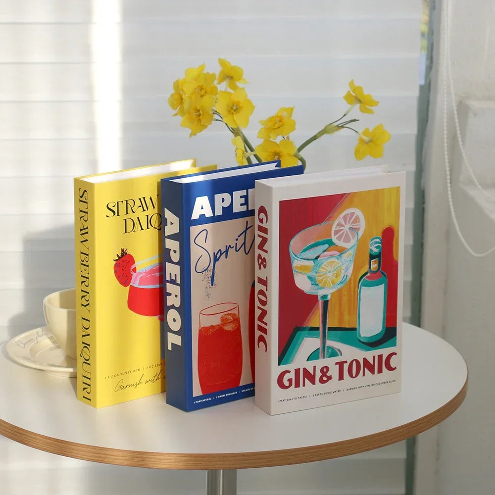 Décoration table basse Ensemble de 3 livres Design pliable Table basse style | Restfield