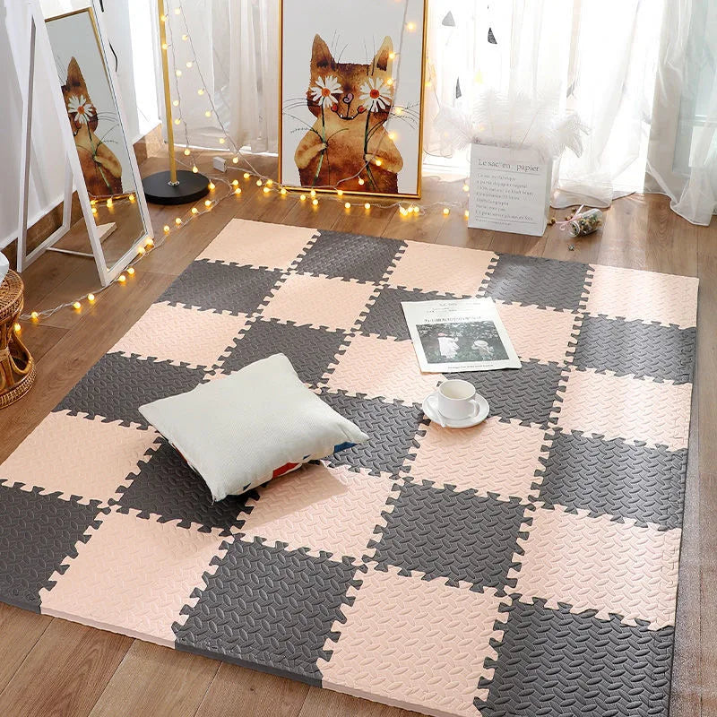 Tapis Puzzle Bébé Mousse EVA Dalles 30x30cm Antidérapant Tapis de Jeu Enfants Tapis Ramper Sol Doux Chambre Bébé Salle de Jeu | Restfield