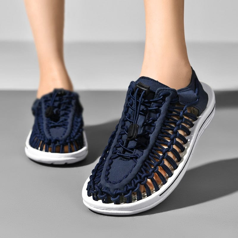 Gevlochten Dames Sandalen – Ademend Design – Lichtgewicht Zomerschoeisel – Flexibele Gummizool – Meerdere Kleuren Verkrijgbaar | Sansoti