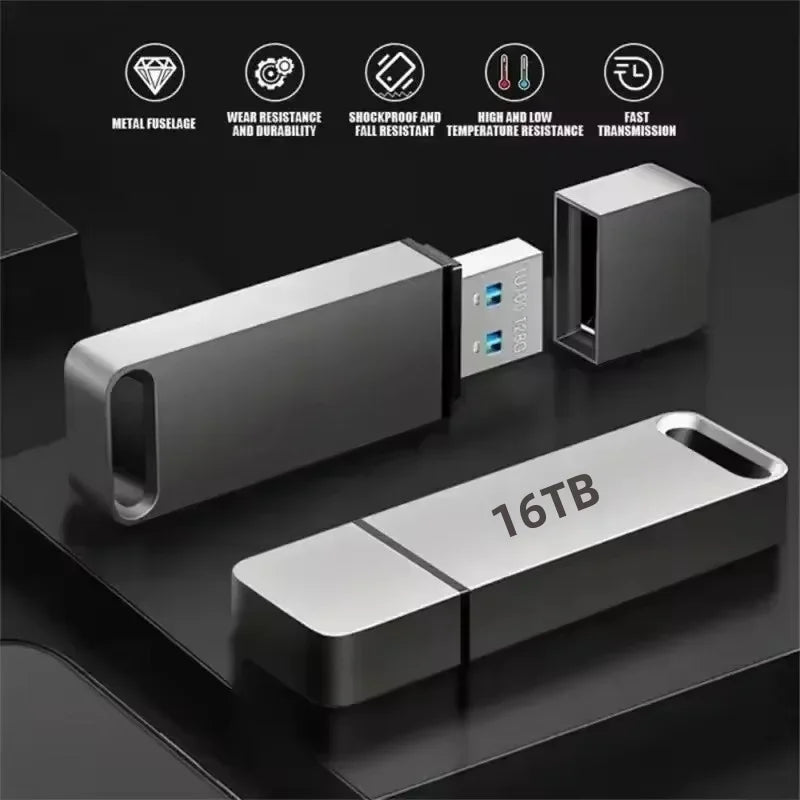 4TB USB-stick met metalen behuizing – USB 3.2, schokbestendig, compact ontwerp voor veilige dataopslag | Sansoti