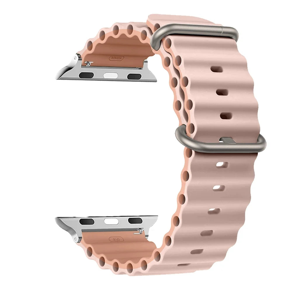 Bracelet de smartwatch en silicone, résistant à l’eau et respirant, bracelet de montre et bracelet de sport unisexes, bracelet de remplacement | Sansoti
