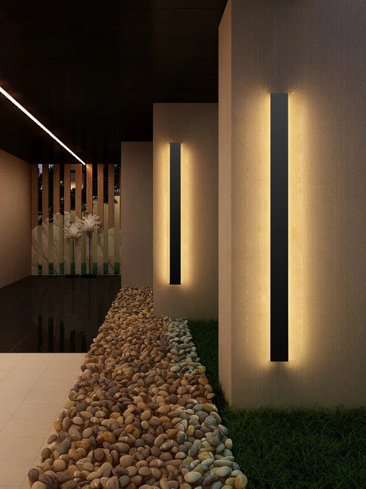 LED Wandleuchte Außen Innen IP65 Wasserdicht 30cm bis 120cm Minimalistisch Modern | Restfield