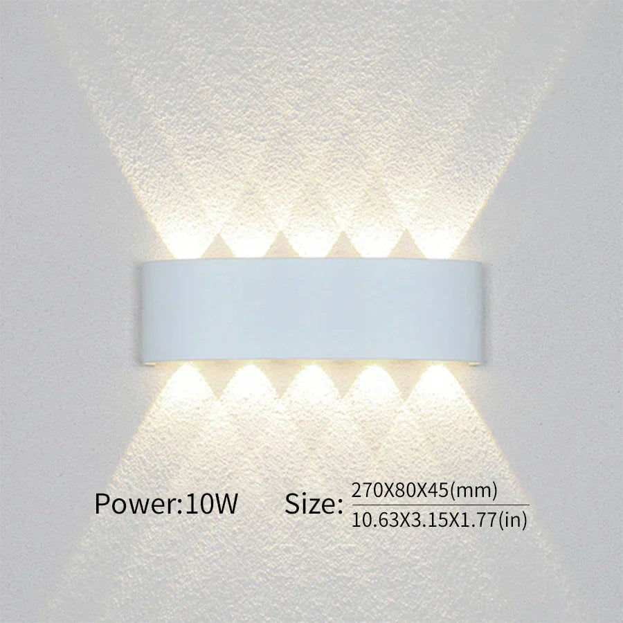 Minimalistische LED-wandlamp voor binnen of buiten - Aluminium - Zwart of Wit - 2W tot 10W | Sansoti