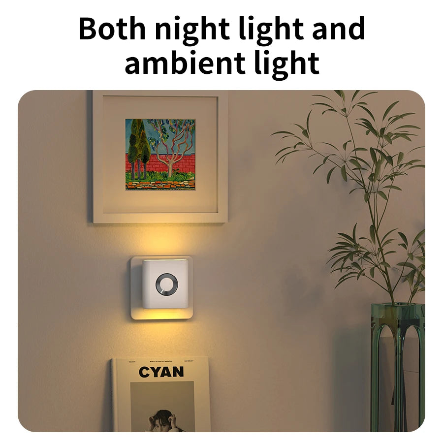 LED Wandlamp Stopcontact Bewegingssensor 5.8G Radar Warm Wit Slaapkamer Gang Toilet Nachtlamp Automatisch Sensor Nachtlicht Plug-in | Sansoti