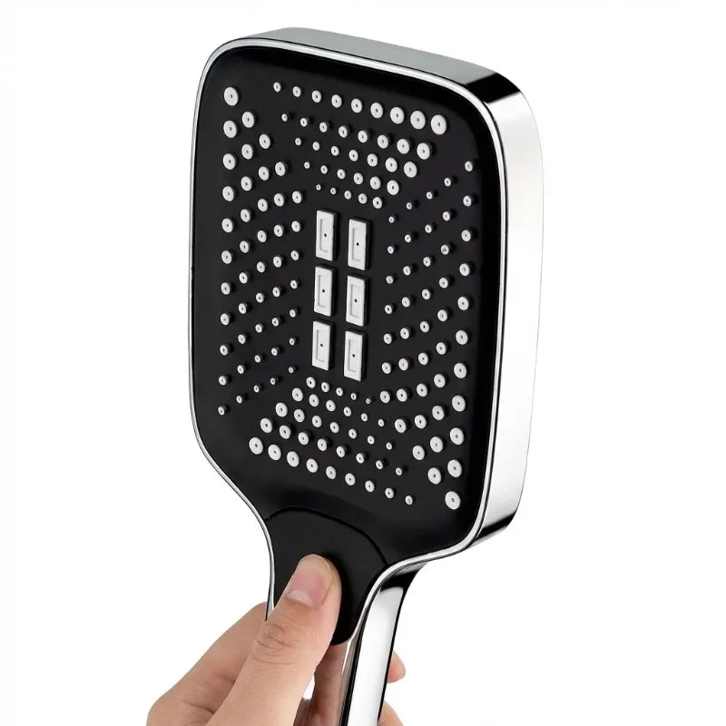 Adjustable hand shower with 3 spray modes for luxurious shower comfort, water-saving use, bathroom wellness | Sansoti