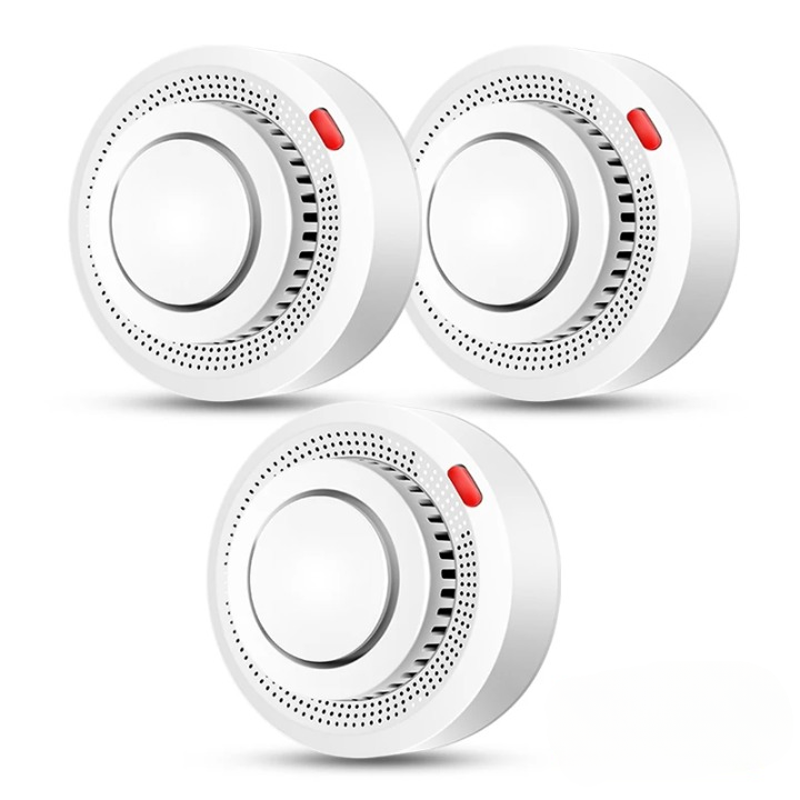 Intelligenter WLAN-Rauchmelder mit Hitzesensor 85dB-Alarm Brandmelder Sicheres Wohnen Deckenmontage Brandschutz | Sansoti