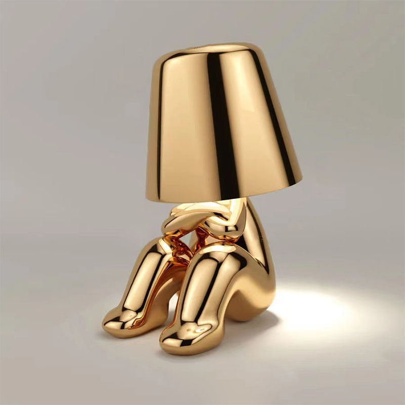 Figuurlamp LED Touch Dimbaar USB Oplaadbaar Goud Zilver Sfeerverlichting Woonkamer Slaapkamer Bureau Decoratielamp Cadeau | Sansoti