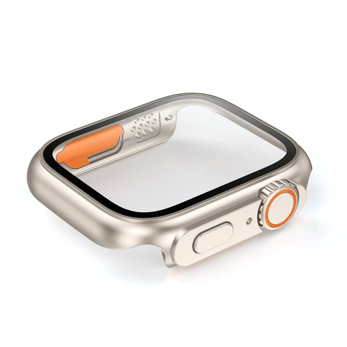 Schutzhülle aus gehärtetem Glas für Smartwatch 41-45 mm Displayschutz Kratzfestes Zubehör | Sansoti