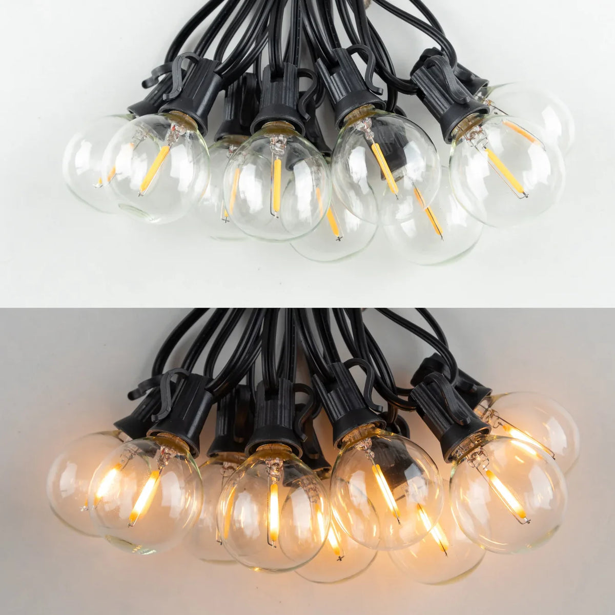 Oplaadbare Solar Lichtslinger 9-15m Sfeerverlichting Tuin Terras Feestverlichting Warm Wit LED Buitenlampen | Sansoti