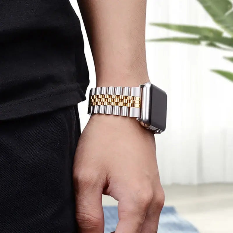 Verstellbares Smartwatch-Armband aus Edelstahl, Metallarmband, universelles elegantes Design, Uhrenarmband | Sansoti