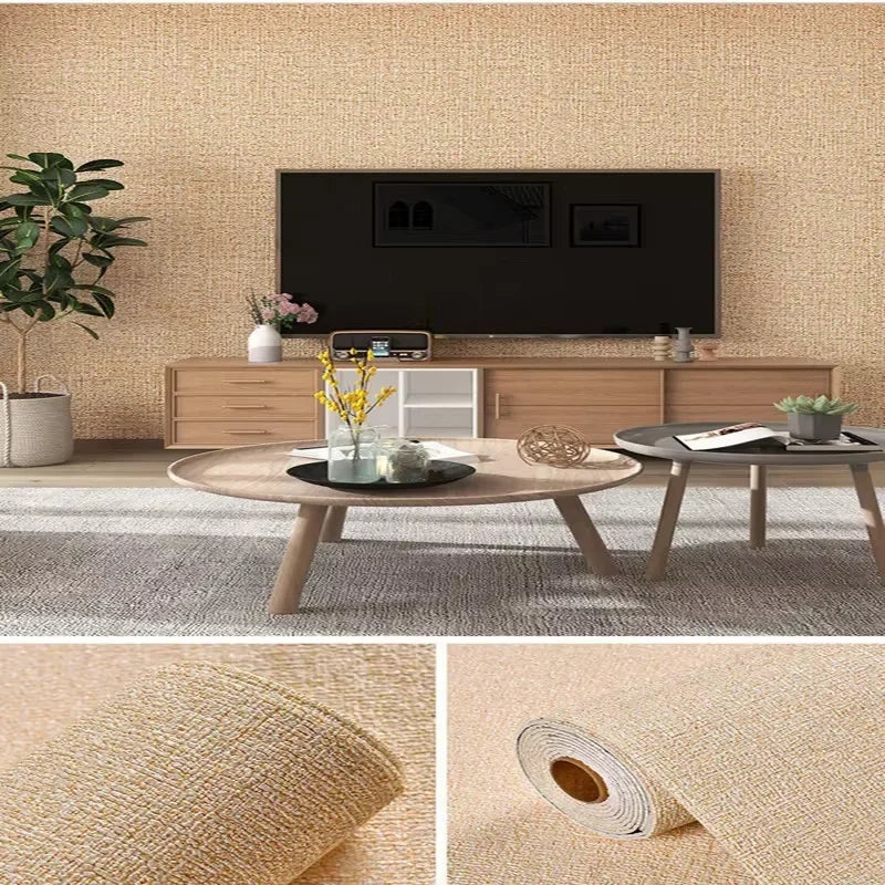 Zelfklevend Behang Linnen 3D 50cm Diatoom Wandpaneel Woonkamer Slaapkamer Muurdecoratie Zelfklevend Schuim Wandbekleding Rol | Sansoti