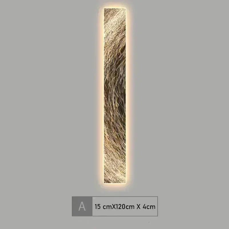 Applique murale LED en aluminium à lumière chaude pour salon, chambre et couloir, décoration intérieure moderne et éclairage d’ambiance | Sansoti