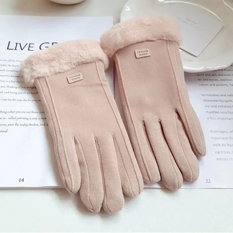 Touchscreen Handschoenen Suède Dames Winter Warm Elegant Klassiek Tijdloos Stijlvol Comfortabel Zacht | Sansoti