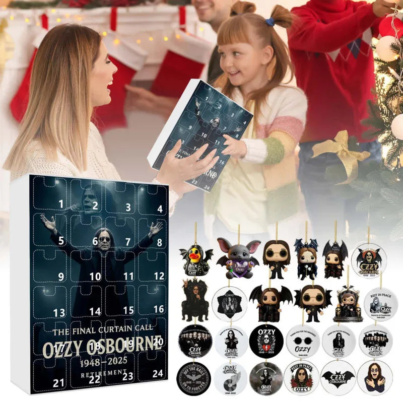 Rock-Adventskalender 24 Überraschungen Sammler Dezember-Countdown Minifiguren Anstecker Weihnachts-Geschenkset | Sansoti