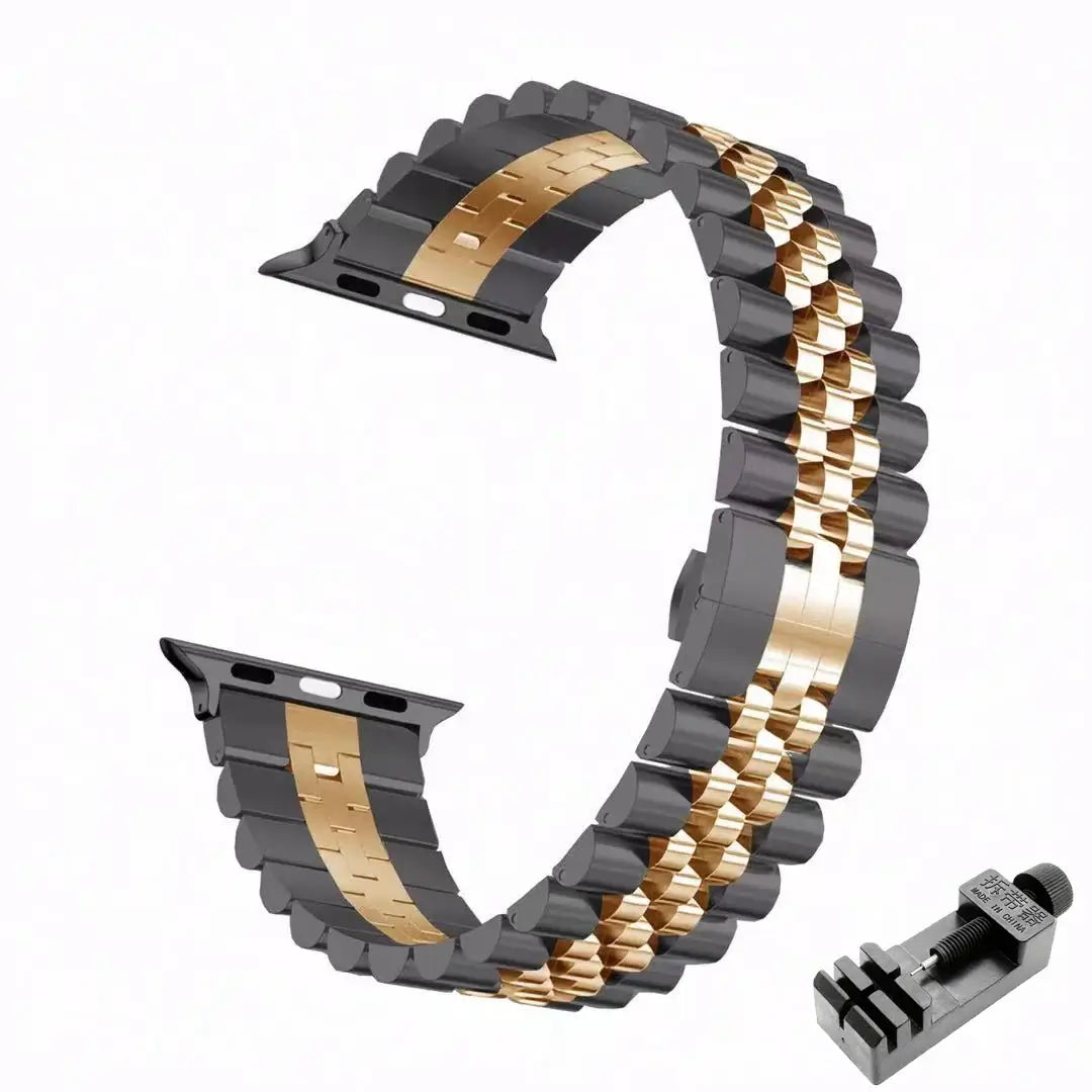 Verstellbares Smartwatch-Armband aus Edelstahl, Metallarmband, universelles elegantes Design, Uhrenarmband | Sansoti