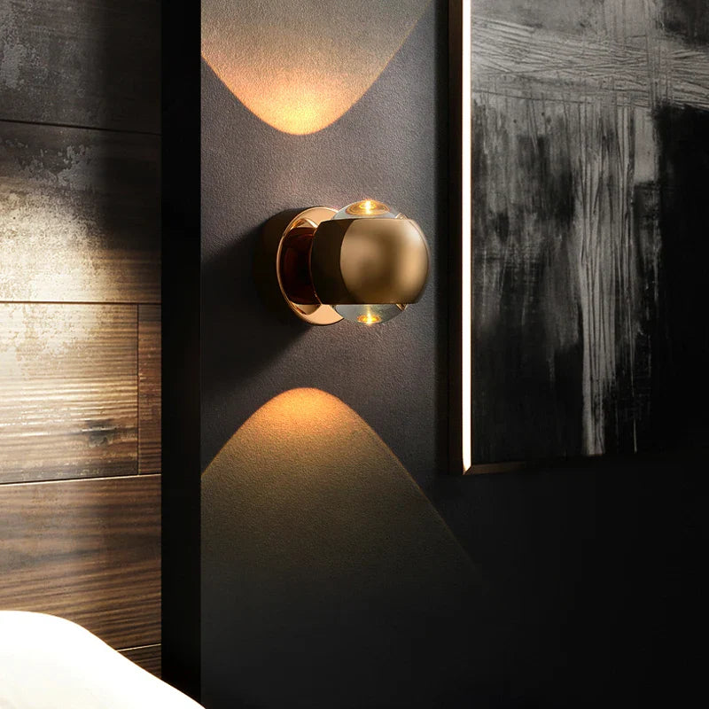 Moderne Wandlamp met LED Verlichting – Messing Afwerking voor Hal & Woonkamer | Sansoti