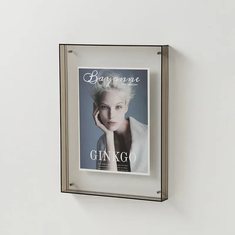 Transparante Acryl Fotolijst Staand Klein 11x14 15x19 Dubbelzijdig Bureaulijstje Modern Fotoframe Design | Sansoti