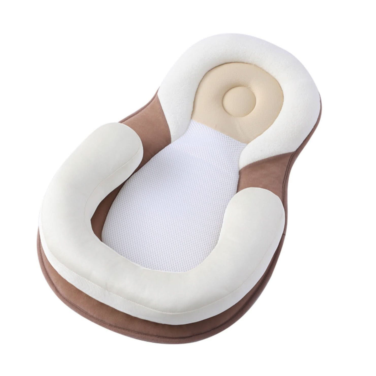 Ergonomisch Babykussen met Schedelondersteuning Plat of Wigvorm Hoofdsteun voor Zuigelingen Pasgeborenen | Sansoti