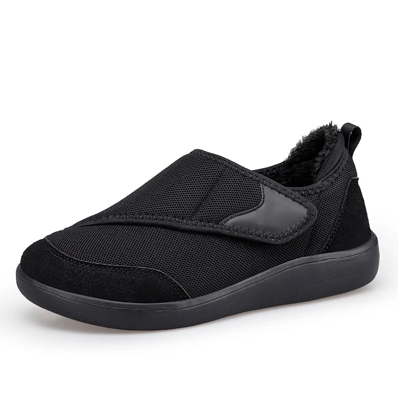 Orthopedische Winterschoenen Brede Pasvorm Warm Gevoerd Verstelbaar Klittenband Comfortabel Heren Dames | Sansoti