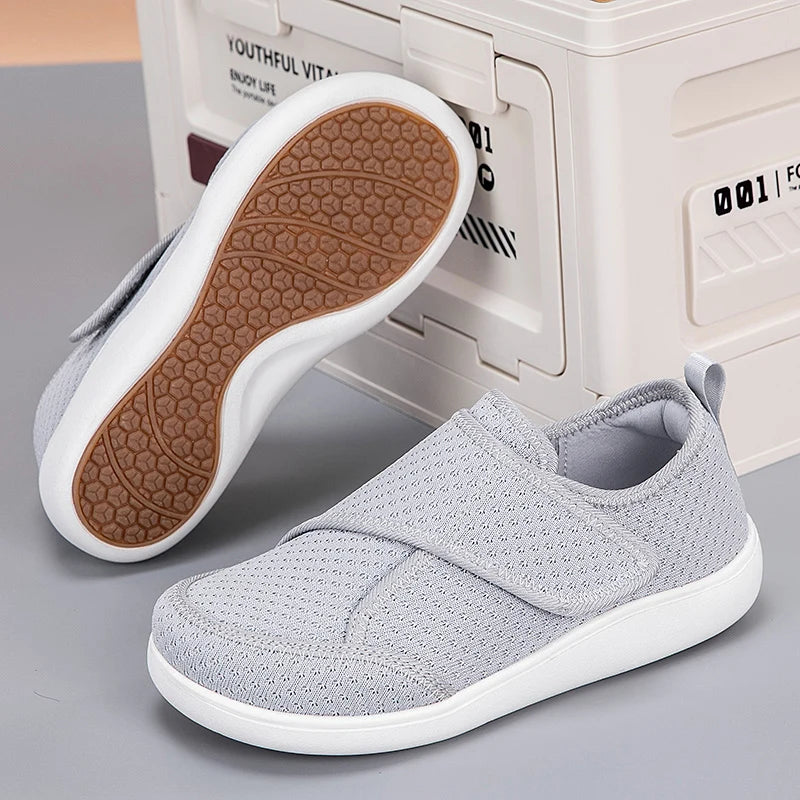 Adjustable Orthopedic Shoes Wide Fit Extra Roomy Comfortable for Seniors Unisex Diabetic Shoes | Sansoti