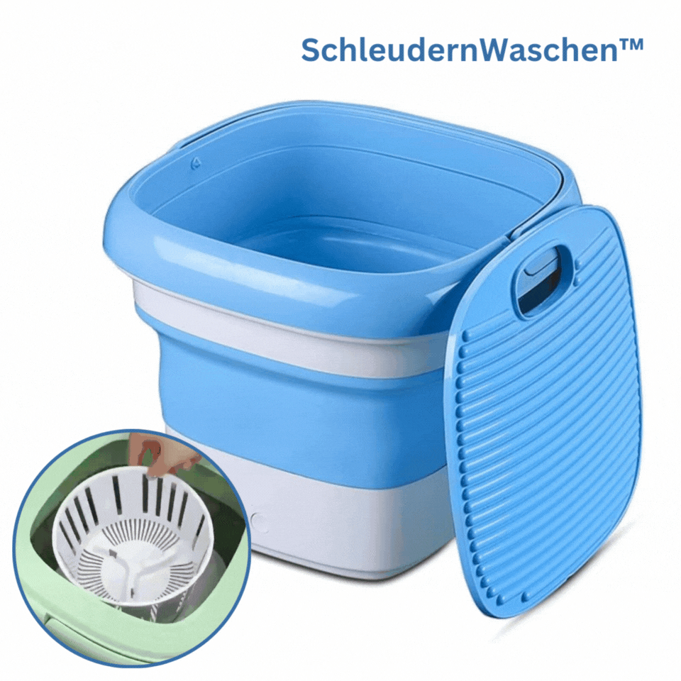 Foldable Mini Washing Machine 3L Compact Portable Washer for Camping and Travel with 3 Wash Programs | Sansoti
